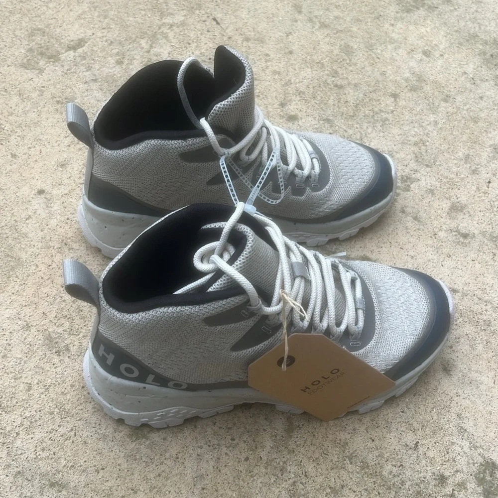 HOLO Troy Mid Women's Hiking Boot Beige/Grey Size 9 NWOB